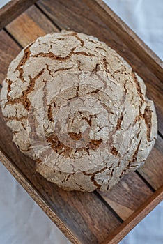 Loave of home made rye bread