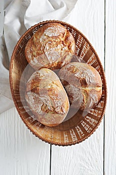 Loaves of small bread