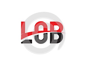LOB Letter Initial Logo Design photo