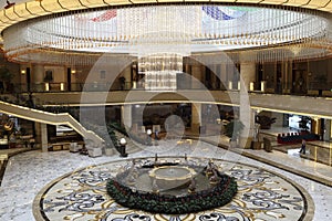 The lobby of the hotel photo