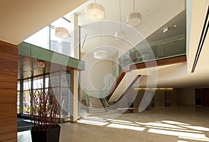 Lobby in a modern building