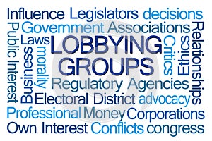 Lobbying Groups Word Cloud photo