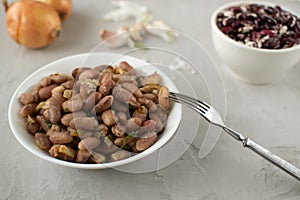 Lobio is a Georgian dish of white and red beans. Beans are a healthy, tasty and satisfying product
