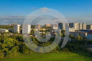 LOBNYA, Aerial view of the residential buildings