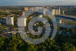 residential buildings of the city LOBNYA photo
