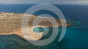 Lobos island aerial