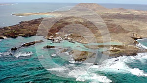Lobos Island, a beautiful volcanic island in Canary Islands.