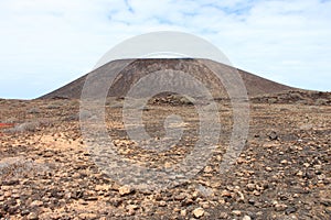 Lobos Island off the coast of Fuerteventura, Spain