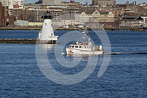 Lobster boat Jim Dandy heading out