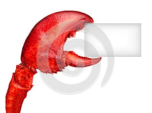 Lobster Claw Sign photo