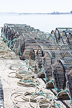 Lobster/Crab Traps on Beach