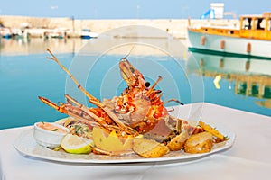 Lobster dish. Greece