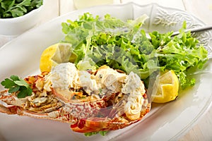 Lobster with mayonnaise sauce