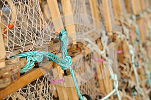 Lobster pots or cages