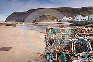 Lobster Pots on Staithes Pier