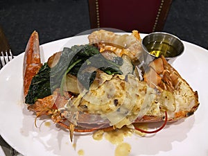 Lobster Stuffed With Crab Meat