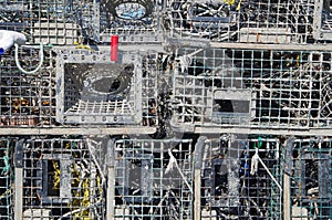 Lobster traps background