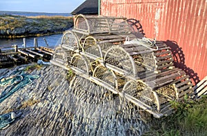 Lobster traps, Blue Rock, Nova Scotia