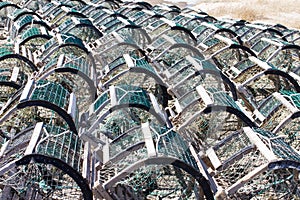 Lobster Traps on Wharf