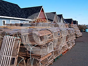 Lobster Traps on the Wharf