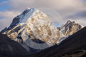 Lobuche east mountain peak in Everest region, Nepal photo