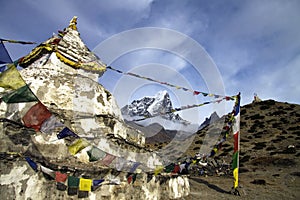 Lobuche mountain sagarmatha national park