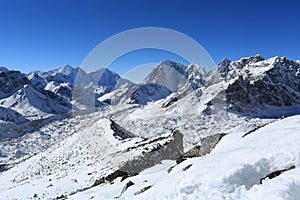 Lobuche summit beside of everest from kallapather summit