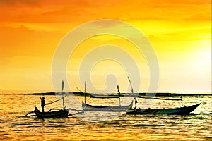 Local boat in Bali