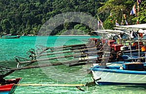 Local boat at Surin Island