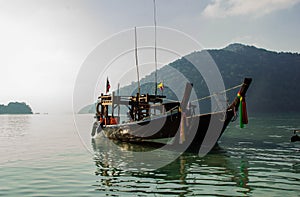 Local boat at Surin Island