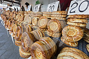 Local bread, Bishkek, Kyrgyzstan.