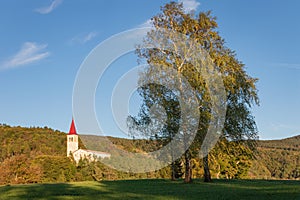 Local church in Ilirska Bistrica, Slovenia