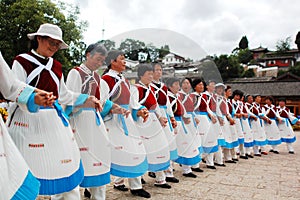 Local dancers in Lijiang