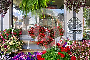 Local Flower Shop with Seaonal Flowers in Front photo