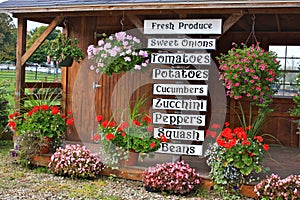 Local Fresh Produce Storefront Stand