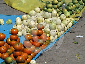 Local fruit market in San CristÃ³bal Mexico