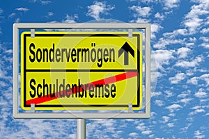 Special assets and debt brake