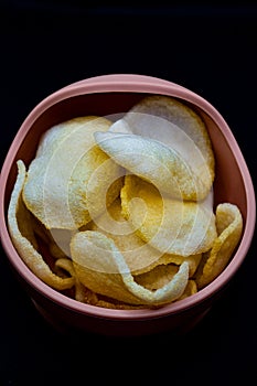 Local Indonesian shrimp crackers with a savory taste