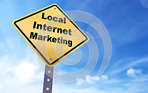 Local internet marketing sign