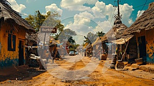 Local market in Burkina Faso, Africa