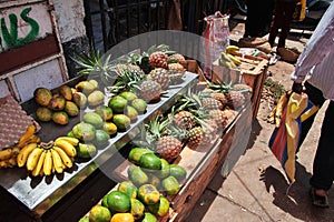 Local market in Stone Town, Zanzibar, Tanzania