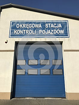 Local MOT station in Poland