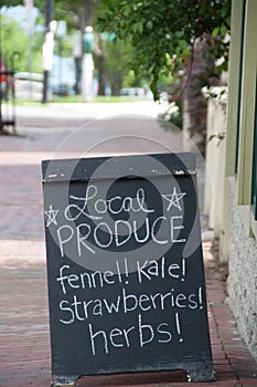 Local Produce: Fennel, Kale, Strawberries & Herbs photo