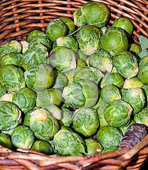 Local produce for sale, bruxelles sprouts