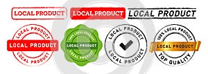local product circle stamp and seal badge label sticker sign locally commerce marketing
