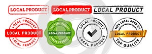 local product circle stamp and seal badge label sticker sign locally commerce marketing photo