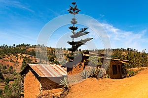 Local residential house in the Usambara Mountains