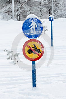 Local roadsigns, Lapland Finland