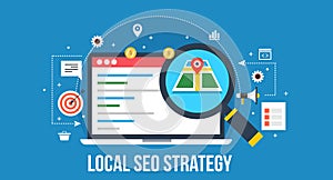 Local seo strategy - search engine optimization.