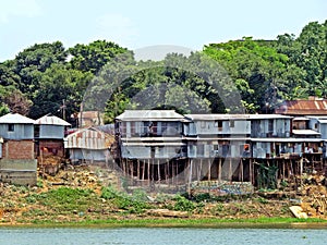 local settlement at Kaptai Lake, Rangamati, Bangladesh